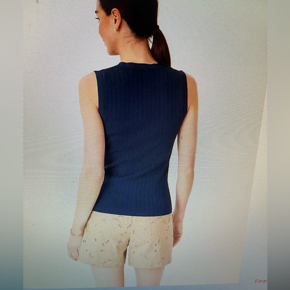 NWT Ann Taylor Ribbed Sweater Shell - Picture 2 of 5